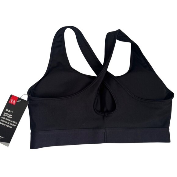 NWT Under Armour Women's XL Crossback Sports Bra Black - Picture 1 of 7